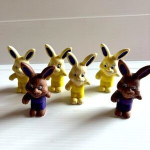 Ceramic Easter Bunnies Set of 6